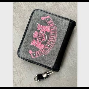 JUICY COUTURE Gem Studded Fuzzy Billfold/Wallet